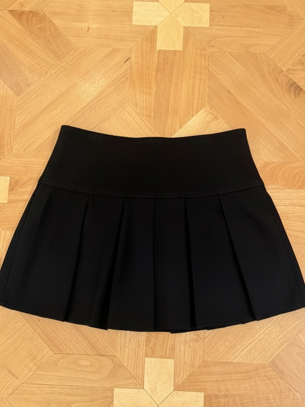 Princess Polly Black Mini Pleated Skirt